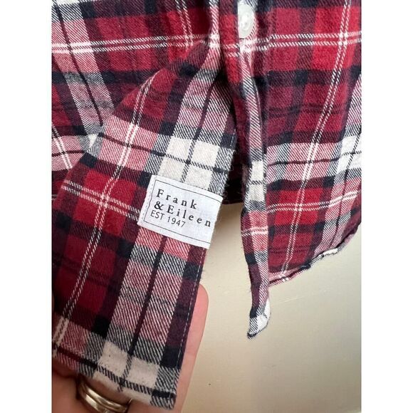 Frank & Eileen Barry Flannel Button Down Women's Sz. L - Picture 2 of 6